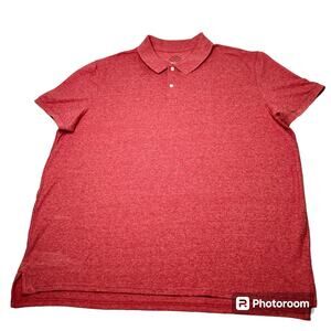 St Johns Bay Mens Performance Polo SZ XXL Red, Comfort Flex Quick-Dri Easy Care